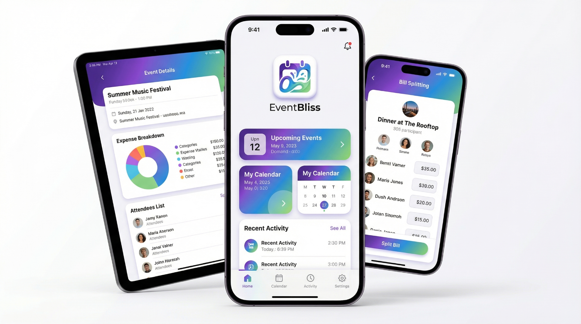 EventBliss on multiple devices